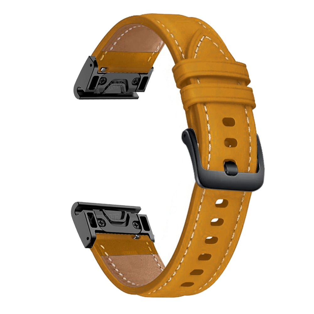 Pulseira Quick-Fit | 26mm (couro genuíno) - 3 cores